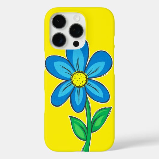 Schattigee Retro Bloem Illustratietekening Case-Mate iPhone Case (Achterkant)