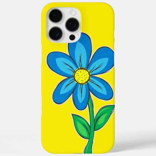 Schattigee Retro Bloem Illustratietekening Case-Mate iPhone Case (Achterkant)