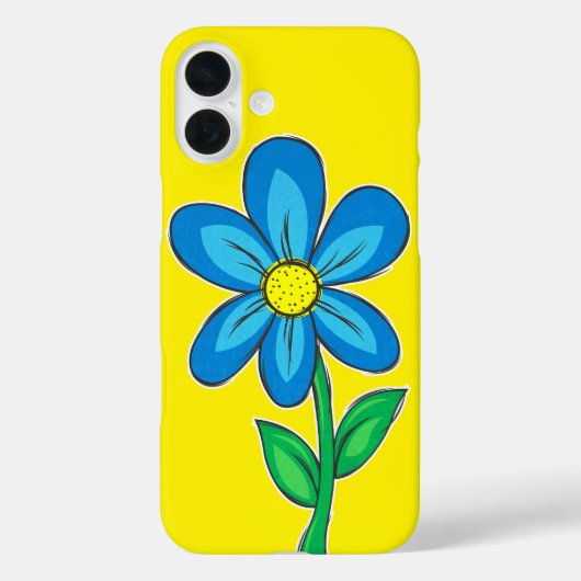 Schattigee Retro Bloem Illustratietekening Case-Mate iPhone Case (Achterkant)