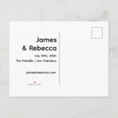 Schattigee retro boho minimalistische eigenzinnige aankondigingskaart (Achterkant)