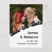 Schattigee retro boho minimalistische eigenzinnige aankondigingskaart (Voorkant)