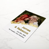 Schattigee retro boho minimalistische eigenzinnige folie uitnodiging (Gedraaid)