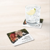 Schattigee retro boho minimalistische eigenzinnige kartonnen onderzetters (Insitu)