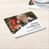 Schattigee retro boho minimalistische eigenzinnige kartonnen onderzetters (Schuin)