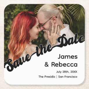 Schattigee retro boho minimalistische eigenzinnige kartonnen onderzetters