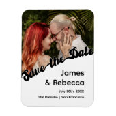 Schattigee retro boho minimalistische eigenzinnige magneet (Verticaal)