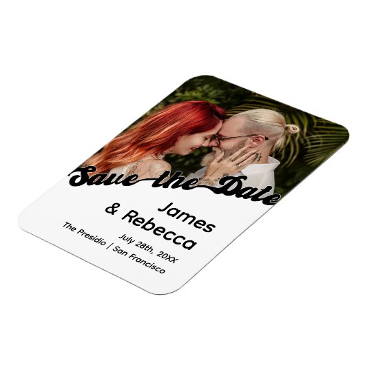 Schattigee retro boho minimalistische eigenzinnige magneet (Linkerzijde)