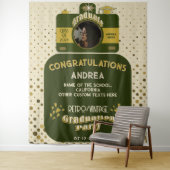 Schattigee Retro Camera Art Stippen Afstuderen Fot Wandkleed (In situ)