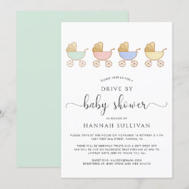 Schattigee Retro Carriages Parade Drive Door Baby  Kaart