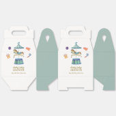 Schattigee Retro  Carrousel Carnaval Baby shower Bedankdoosjes (Ongevouwen)