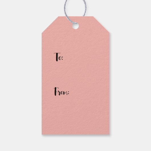 Schattigee Retro Cats op Roze Kerstmis Cadeaulabel (Achterkant)