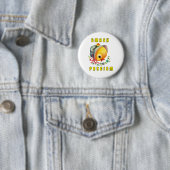 Schattigee retro chick - smash fascisme ronde button 5,7 cm (In situ)