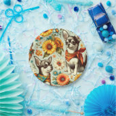 Schattigee Retro Chihuahua Illustratie Papieren Bordje (Feest)