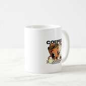 Schattigee Retro Coffee Cup Character – Koffiewink Koffiemok (Voorkant rechts)