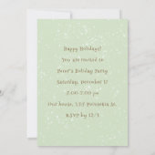 Schattigee Retro Elfen Sage Kerstfeest Kaart (Achterkant)