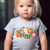 Schattigee Retro Floral One | Eerste verjaardag va