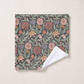 Schattigee Retro Flowers Badhanddoek Set Bad Handdoek (Wasdoekje)