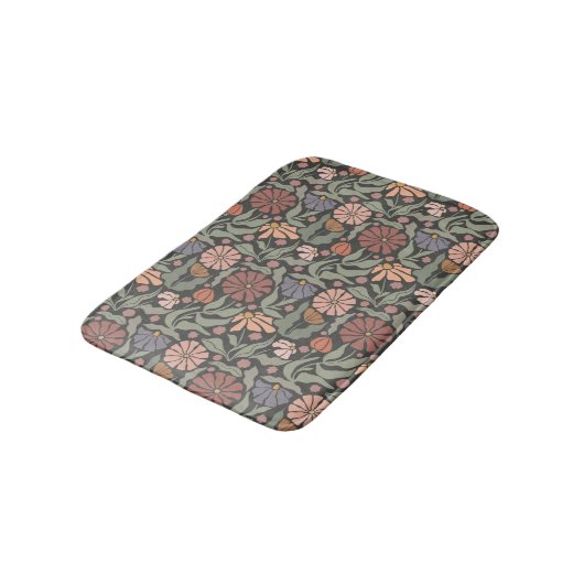 Schattigee Retro Flowers Badmat (Gekanteld)