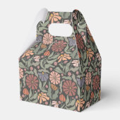 Schattigee Retro Flowers Favor Box Bedankdoosjes (Achterkant)