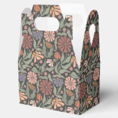 Schattigee Retro Flowers Favor Box Bedankdoosjes (Geopend)