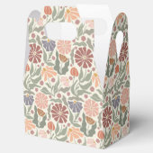Schattigee Retro Flowers Favor Box Bedankdoosjes (Geopend)
