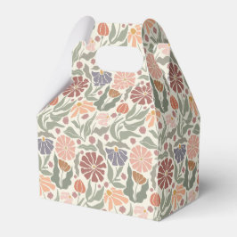 Schattigee  Retro Flowers Favor Box Bedankdoosjes