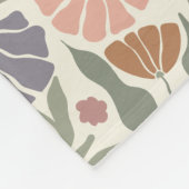 Schattigee Retro Flowers Fleece Deken (Hoek)
