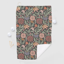Schattigee  Retro Flowers Golfhanddoek