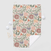 Schattigee  Retro Flowers Golfhanddoek (Insitu)