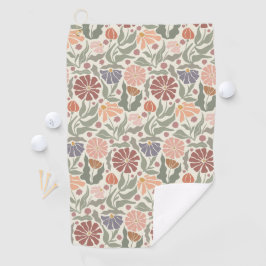 Schattigee  Retro Flowers Golfhanddoek