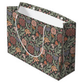 Schattigee  Retro Flowers Grote Gift Bag Groot Cadeauzakje (Achterkant Gekanteld)
