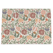 Schattigee  Retro Flowers Grote Gift Bag Groot Cadeauzakje (Voorkant)