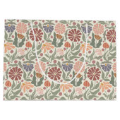 Schattigee  Retro Flowers Grote Gift Bag Groot Cadeauzakje (Achterkant)