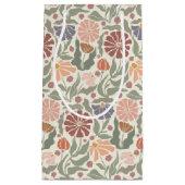 Schattigee  Retro Flowers Kleine Gift Bag Klein Cadeauzakje (Voorkant)