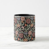 Schattigee  Retro Flowers Koffie Mok (Midden)