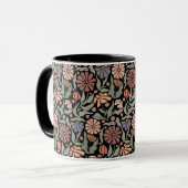 Schattigee  Retro Flowers Koffie Mok (Voorkant links)