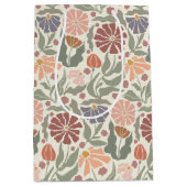 Schattigee  Retro Flowers Medium Gift Bag Cadeauzakje (Voorkant)