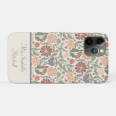 Schattigee Retro Flowers naam Case-Mate iPhone Case (Achterkant (horizontaal))