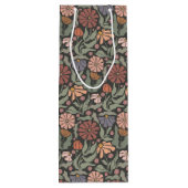 Schattigee  Retro Flowers Wine Gift Bag Wijn Cadeautas (Achterkant)