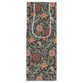Schattigee  Retro Flowers Wine Gift Bag Wijn Cadeautas (Voorkant)