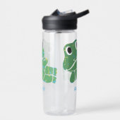 Schattigee Retro Frog Graphic gepersonaliseerd Waterfles (Links)