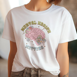 Schattigee retro geestelijke gezondheidszaken t-shirt