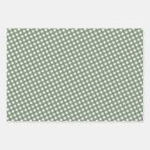 Schattigee Retro Green Plaid Pattern Gingham Inpakpapier Vel (Voorkant 2)