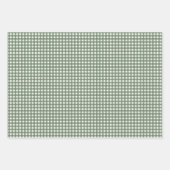 Schattigee Retro Green Plaid Pattern Gingham Inpakpapier Vel (Voorkant)
