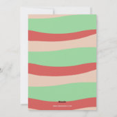 Schattigee Retro Groovy kerstboom auto die we hebb Feestdagenkaart (Achterkant)