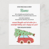 Schattigee Retro Groovy kerstboom auto die we hebb Feestdagenkaart (Voorkant)