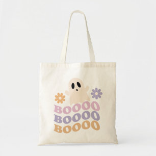 Schattigee Retro Halloween Ghost Boo Tote Bag