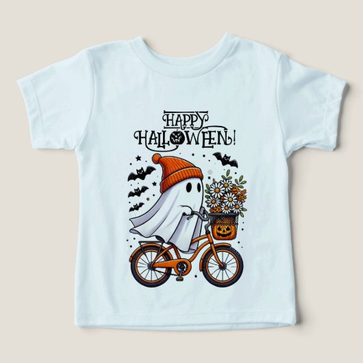Schattigee Retro Halloween Ghost Herfst (Design voorkant)