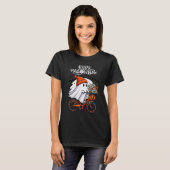 Schattigee Retro Halloween Ghost Herfst T-shirt (Voorkant volledig)