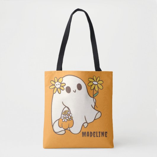 Schattigee Retro Halloween Ghost Tote Bag (Voorkant)